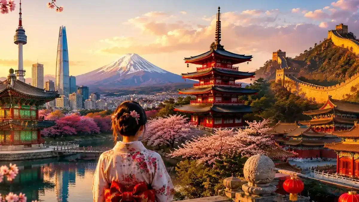 Peisaj din circuitul Circuit Coreea de Sud, Japonia și China